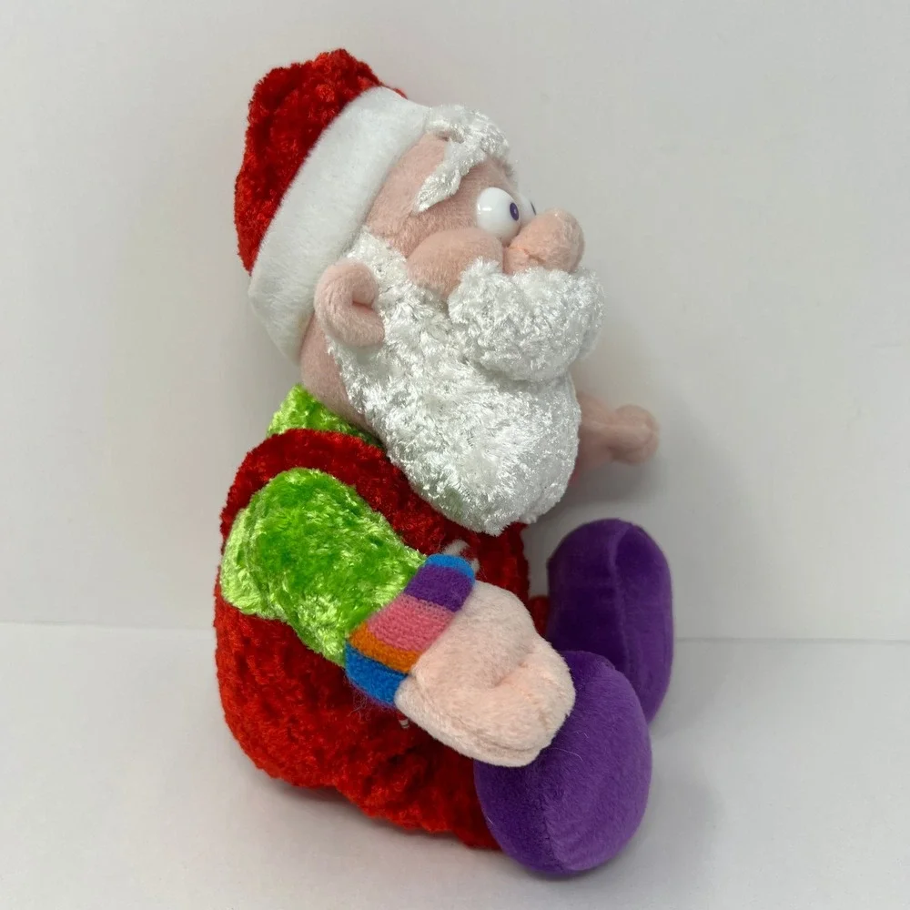 Sugar Plum Junction Santa‎ Claus Plush Doll Red Green Whimsical Holiday Toy 10